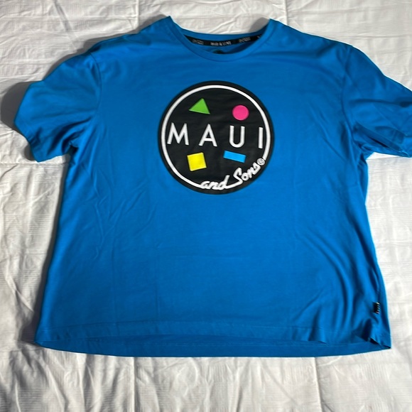 ♠️ 3/20 MAUI AND SONS WOMENS CROPPED NEON LOGO T-SHIRT SIZE XL - Picture 1 of 5